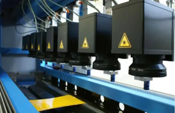 Lasermarking with fiber lasers for foil 