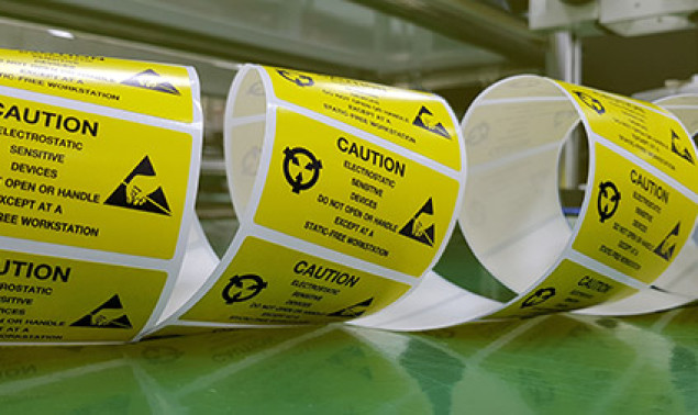 Étiquettes adhésives industrielles 