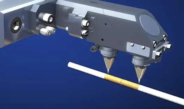 Online Laser Modul für Zigarettenmaschinen - Sehr flexibel anpassbar an vorhandene oder neue Maschinen. 